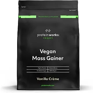 Vegan Mass Gainer | 100% Plant Based | High Calorie Protein Powder | Weight Gainer | Protein Works | Vanilla Crème | 2kg