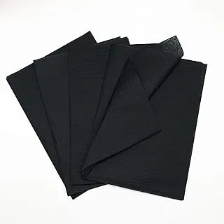 Red Dot Gift® Tissue Paper 50 Sheets Black Wrapping DIY Tissues 50 * 75 cm,17 gram use for T Shirt,Dress, Abayas Wrapping. (Black, 50*75cm)