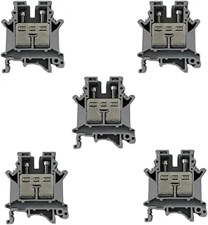 Melfi™ Terminal Block Wire Connector 16mm², 22-4AWG Current, Universal Neutral Class Connector Screw Terminal Block Strips Pass-Through (Pack of 5)