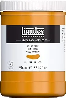 Liquitex Professional Heavy Body Acrylic Paint, 32-oz (946ml) Pot, Yellow Oxide