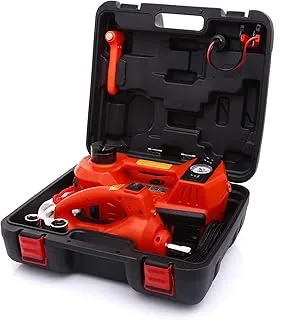 Trihelper Hydraulic Car Jack Set – 5 in 1 Car Jack Kit 5 Ton Vehicle Truck Jack for Tire Change and Road Emergencies with Integrated Tire Pump and Impact Wrench