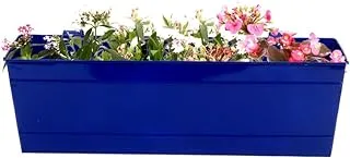 Trust Basket Rectangular Railing Planter - Blue (18 Inch)