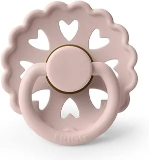 FRIGG Fairytale Latex Baby Pacifier 6-18 Months | 1 Pack Soother | Round Natural Rubber Nipple with Heart Shaped Air Holes | Made In Denmark — The Little Match Girl