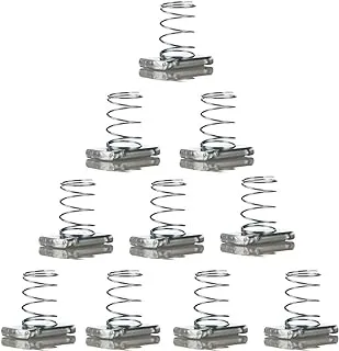 Biella™ Strut Channel Nuts, M8 - Spring Channel Nuts with Zinc Electroplate Finish, Long Spring Nuts Great for Use with Strut Channel (10 Pack)