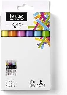 Liquitex Professional Paint Marker Set, 6 Piece, Vibrants