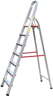 Power Industrial Home Ladders Domestic Folding Aluminum Stepladder Household Combination Multi-Function Indoor Outdoor (7 Steps)