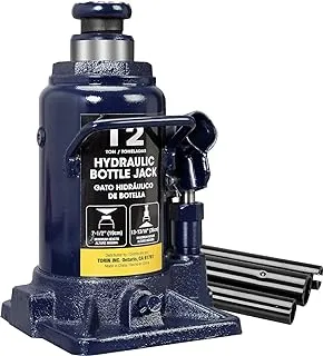 BIG RED 12 Ton (24,000 LBs) Torin Hydraulic Car Bottle Jack for Auto Repair and House Lift, Blue, AT91207UR