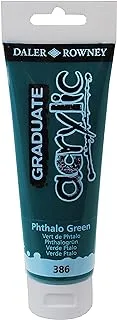 Daler-Rowney Graduate Acrylic, 120ml Tube, Pthalo Green