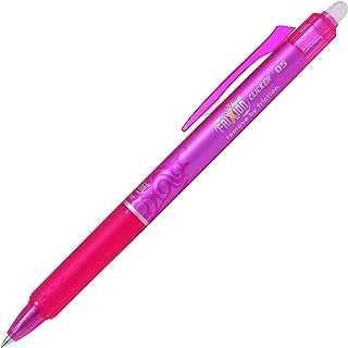 Pilot Frixion Clicker Roller Ball Pen, 0.5 mm Tip Size, Pink