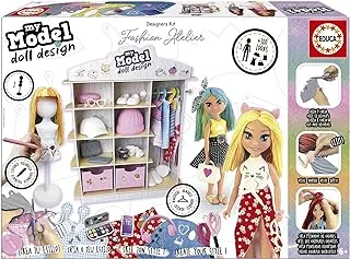 Educa My Model Doll Design Fashion Atelier Palyset, Multicolor