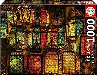 Educa - 1000 piece puzzle for adults | Collage of Lanterns. Measurement: 68 x 48 cm. Comprend Fix Puzzle Tail pour l'accrocher Une Fois l'assemblage I finished. +14 Years (19668)