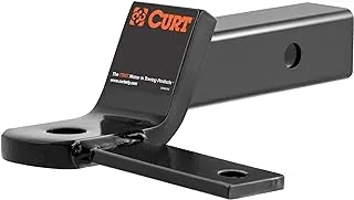 CURT 45820 Anti Sway Trailer Hitch Ball Mount, Fits 2-Inch Receiver, 7,500 lbs, 1-Inch and 5/8-Inch Holes, 2-In Drop