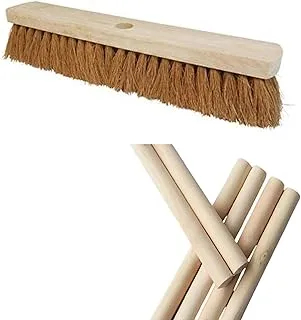 Unknown Coco Brush with Handle, 24-Inch Size