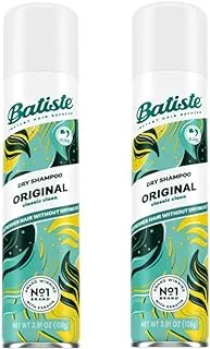 Batiste Original Scent Dry Shampoo Twin Pack 200 ml, 2-Piece