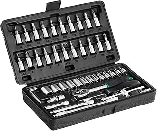 Alltech Socket Set 46-Pieces, 1/4-Inch Size