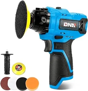 DNA MOTORING TOOLS-00167 Cordless Polisher 12V 2-Gear Speed w/Spindle Lock + Battery Indicator, Blue Color (Bare Tool)