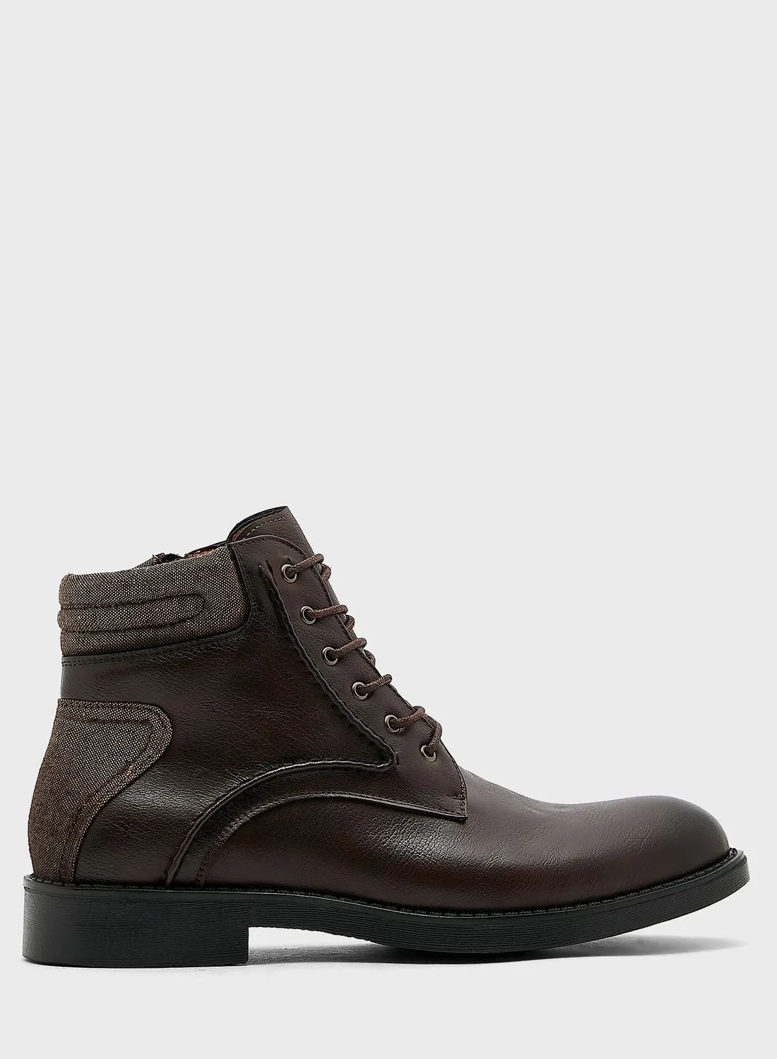 Robert Wood Lace Up Combat Boots