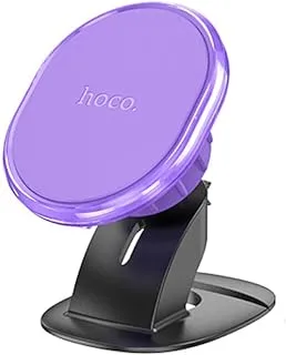 Hoco H2 - Crystal, Magnetic Car Holder (Center Console), Suitable For Mobiles Within 4.5-7 inch, Compatible With iPhone Samsung Xiaomi Oppo Huawei LG - Romantic Purple