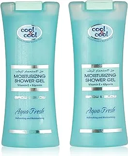 Cool & Cool Grow & Glow Aqua Fresh Moisturizing Body Shower Gel 200ml (Pack of 2)