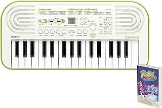 لوحة مفاتيح Casio SA-50 32 Mini-Keys باللون الأبيض والأخضر