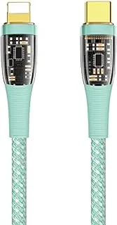 WIWU TM01 20W PD Data Cable Type-C To Lightning 1.2m - Green