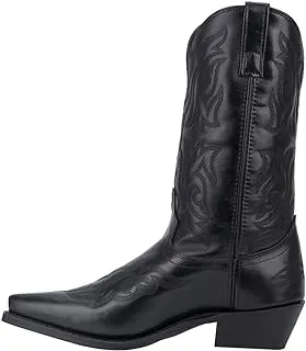 Mens Laredo Hawk Snip Toe Dress Boots Mid Calf - Black, Black, 1