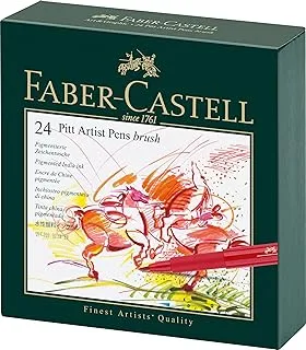 Faber-Castell Faber Castell Pitt Artist Color Pen Brush Set - Pack of 24, B