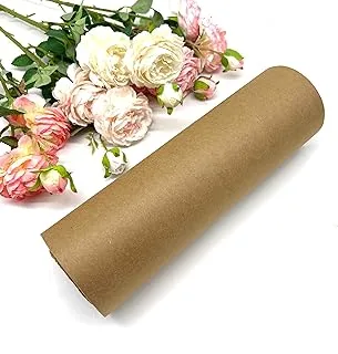 REDDOTGIFT® Kraft Wrapping Paper Roll Biodegradable Recycled Material,Natural Wrapping Paper,… (44cm x 35 m, Nature Kraft)