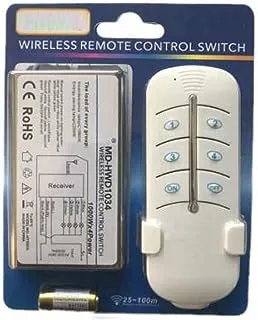 Melfi™ Wireless Remote Control Switch, 1/2/3/4 Ways Wireless ON/OFF Light Lamp Remote Control Switch, AC220-240V 1000W, Wireless ON/OFF Digital Remote Control Switch for Lights 1000W