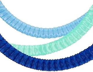 3 Blue Honeycomb Garlands