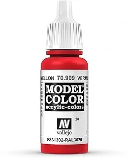 Vallejo Acrylic Model Color 17 ml, No. 028 Vermillion