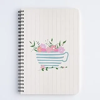 Factor Notes Teacup 100 GSM 144 Pages Spiral-Bound Notebook, A5 Size