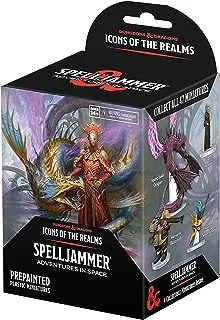 WizKids Games D&D Icons of The Realms: Spelljammer Adventures in Space - Booster (Set 24) Miniatures, Randomly Assorted, Dungeons & Dragons, Small