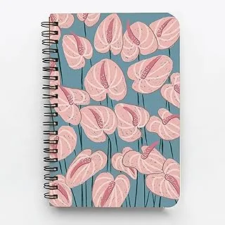 Factor Notes Anthurium 100 GSM 144 Pages Spiral-Bound Notebook, A5 Size