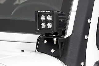 Rough Country Lower Windshield Light Brackets for 07-18 Jeep Wrangler JK - 70044