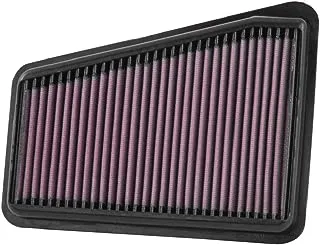 K&N Engine Air Filter: Reusable, Clean Every 75,000 Miles, Washable, Premium, GENESIS/KIA (G70, Stinger), 33-5041