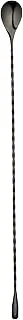 16-inch Stainless Steel Barspoon: Perfect for Professional Bars or At Home Use - Black Plated Mixing Spoon Spiral Pattern Handle Effortless Spin And Better Grip 1-CT Restaurantware