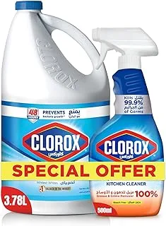 Clorox Original Gallon 3.78 Litre + Kitchen Cleaner 500ml