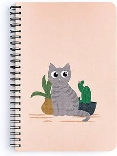 Factor Notes Curious Cat 100 GSM 144 Pages Spiral-Bound Notebook, A5 Size