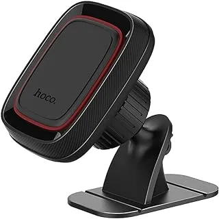 Hoco CA24 - Lotto Series, Magnetic Car Holder (Center Console), Compatible With iPhone Samsung Xiaomi Oppo Huawei - Black