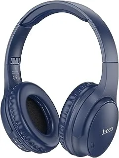 Hoco W40 - Mighty Wireless Bluetooth Headphones, Bluetooth V5.3, Use Time: Up To 7 Hours, Standby Time: Up To 120 Hours, Support TF Card and AUX Mode, Compatible Mobile Phones And Tablets - Blue