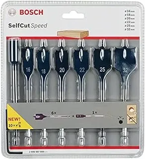 Bosch Professional 2608587009 SELFcut Speed Set 7pcs 16/18/20/22/25/32 mm