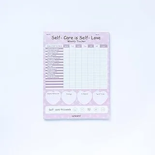 Factor Notes Self Care Weekly 52 Sheets 100 GSM Tear-off Notepad, A4 Size