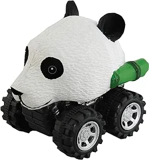 Wild Zoomies - Panda from Deluxebase. Friction powered toy monster trucks with cool animal riders, great Panda toys for boys and girls