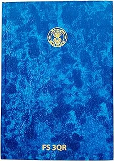 Sadaf Manuscript Notebook 3QR, Full Size, Blue