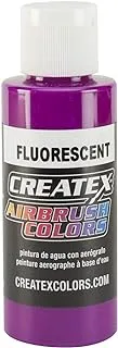 Createx Airbrush Color, Fluorescent, 2 oz., Violet