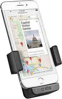 SBS Universal Car Smartphone Holder, for Dashboard Air Vent, Safe & Secure Device Mount, for All Smartphones, iPhone, Android, Black