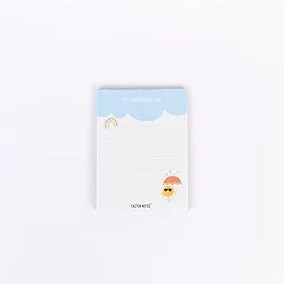 Factor Notes Beautiful Day Notes 90 Sheets 90 GSM Tear-off Notepad, A6 Size