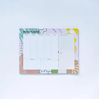 Factor Notes Weekly Planner 52 Sheets 100 GSM Tear-off Notepad, A4 Size