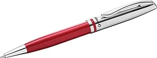 Pelikan Jazz Classic Ballpoint Pen, Medium Nib, Blue Ink Refill Included, Metal, Red, Boxed, 1 Each (806961)